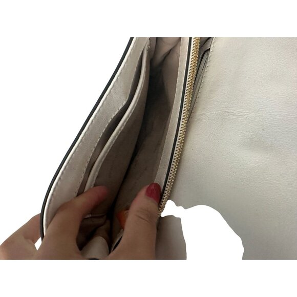 MICHAEL KORS Cream Leather Studded Convertible Chain Handbag - Picture 6 of 6